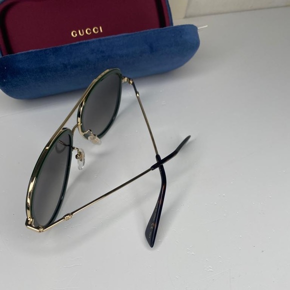 💯Authentic New - GUCCI Grey Gradient Aviator Unisex Sunglasses
GG0062S 003 57 - Picture 5 of 11